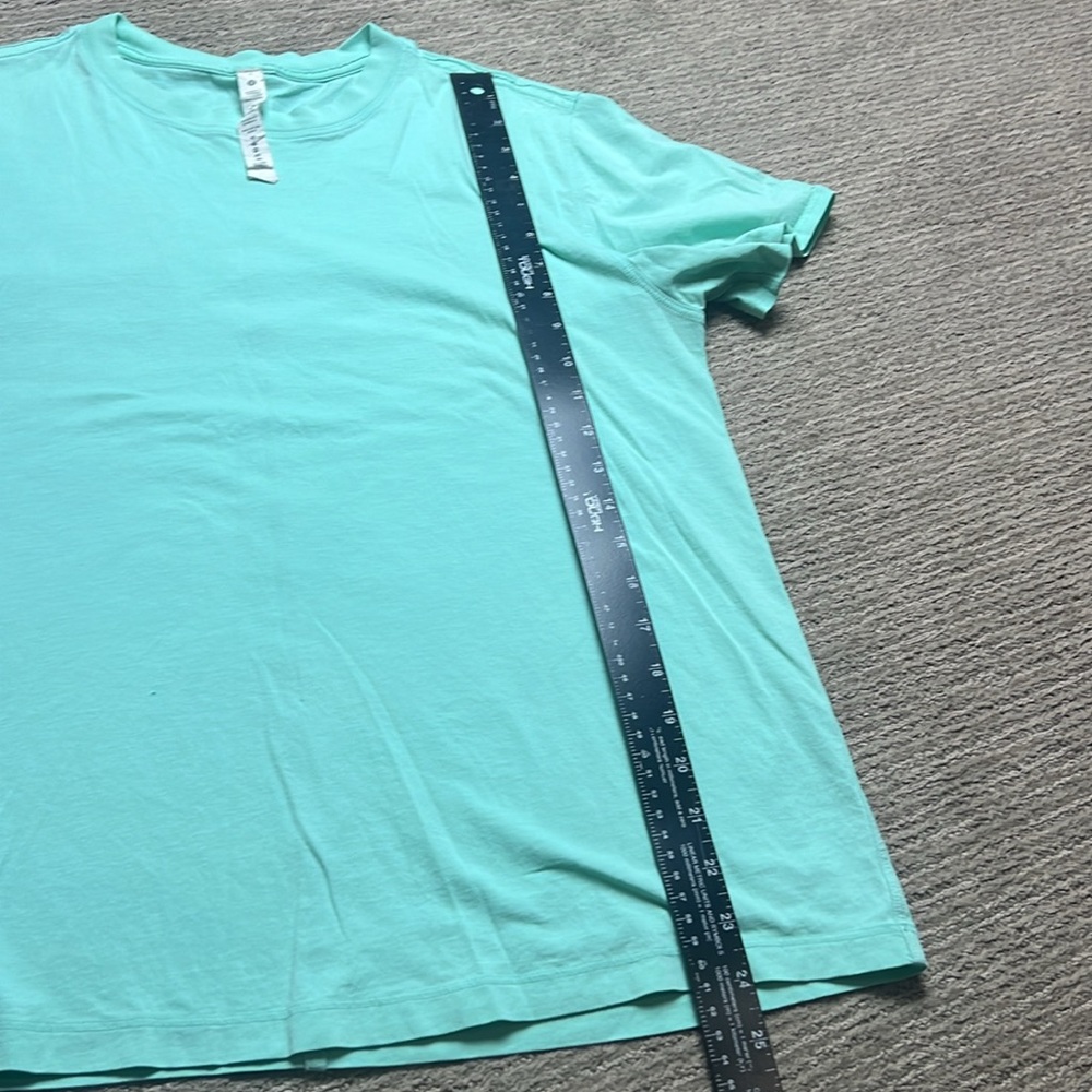 Lululemon Classic-Fit Cotton-Blend T-Shirt light‎ blue SZ 6 - Picture 7 of 7